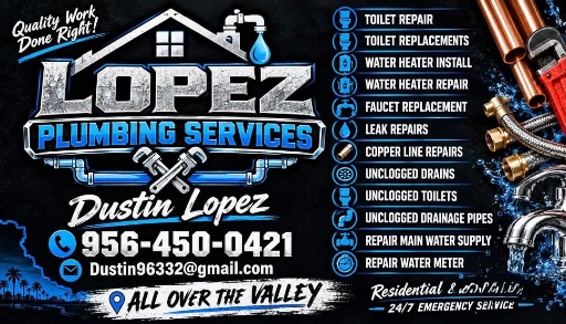 Lopez plumbing logo