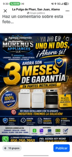 Moreno’s Appliance LLC logo